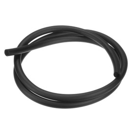 M METERXITY Natural Latex Rubber Tubing, 1/4" [6mm] ID x 11/32" [9mm] OD 3ft Length Latex Hose Tube for Home/Laboratory/Sporting, Highly Elastic Band Tubes [Black]