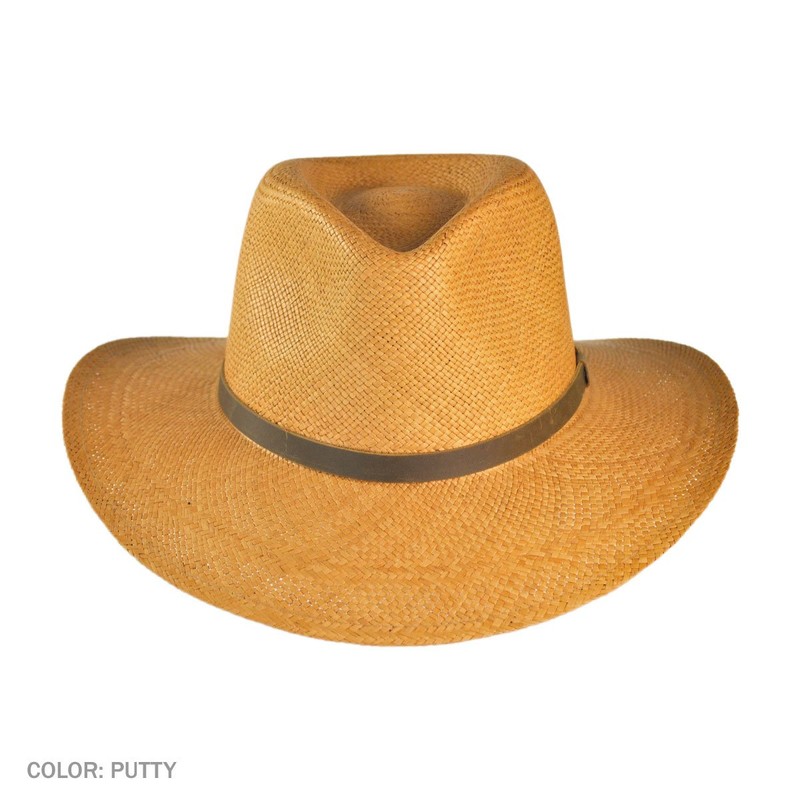 Jaxon MJ Panama Straw Outback Hat (Medium, Putty)