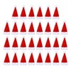 Holibanna 60pcs Mini Santa Hat Christmas Hats Cutlery Holder Fork