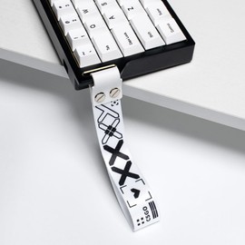 Sumgsn Sumgsn Custom Keyboard Strap with Self-Adhesive Compatible with for ATK68 Mu68 Wooting 60he Keyboard 95% 75% 65% 60% Mechanical Keyboards (White)