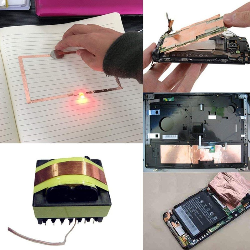 4 Pack Copper Foil Tape,Copper Tape Double-Sided Conductive Adhesive for