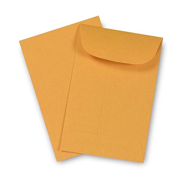Guardian #4 Coin Envelopes, 3" x 4-1/2", Brown, 500/Box
