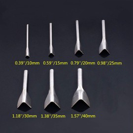 Rongon Leather Punch Tool 7Pcs Leather Working Tools V Shape Cutter Punch for Belts Leather Tools for Crafting Strap Belt Wallet and Bag DIY Handwork