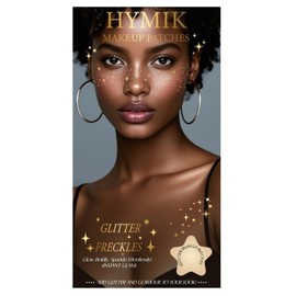 Glitter Freckles, All-in-One Glitter Freckles Face Tattoo Kit for Body and Face Sparkle Fake Freckles(5colors Gold Silver Rosegold Brown Holographic) Festival Outfits for Women Ren Faire Rave (10 pcs)