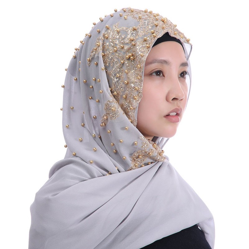 Lina & Lily Premium Chiffon Hijab Head Scarf Wrap with
