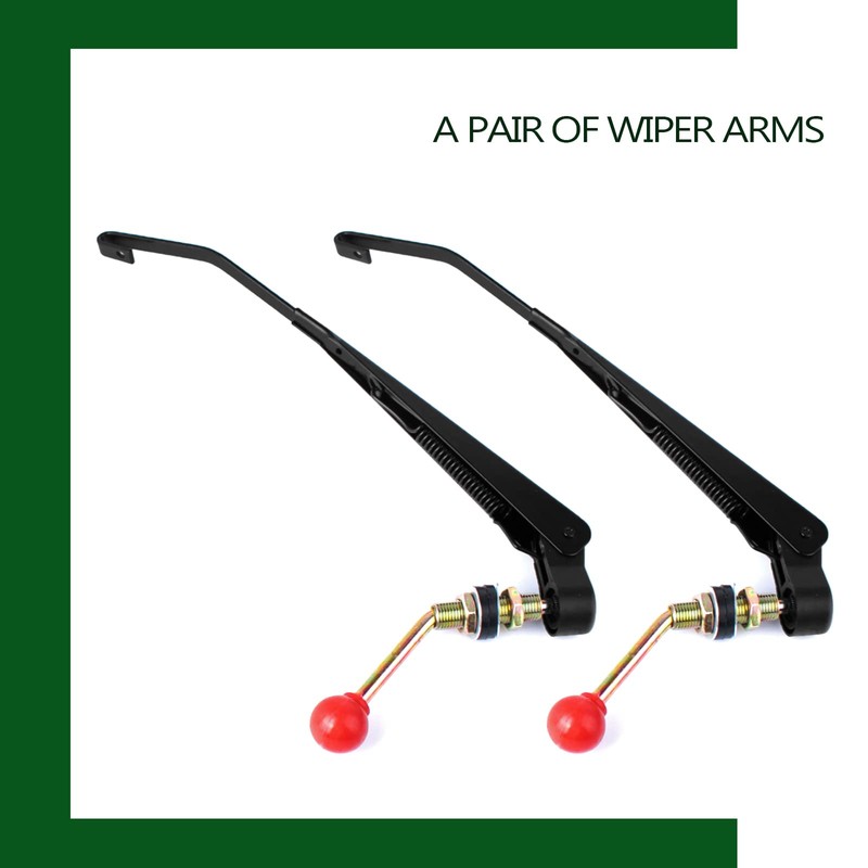 UNIGT 2 Set UTV Windshield Wiper Kit Hand Operated Manual