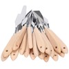 18Pcs Artist Palette Knife Oil Painting Gouache Scraper Wooden Handle