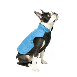 Gooby - Wind Parka, Fleece Lined Small Dog Jacket Coat Sweater with Water Resistant Shell and Leash Ring