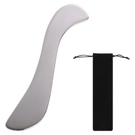 Muskel Faszien Schaber, Gua Sha Edelstahl, Gua Sha Schaber Mit Aufbewahrungstasche, Körper Guasha Tools Für Gesicht, Nacken, Rücken, Beine, Muskelentspannung Und Schmerzlinderung