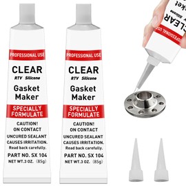 170g RTV Silicone Gasket Maker, Clear Silicone Sealant Shockproof and Leakproof, High Temperature Resistant, RTV Sealant Can be Used in Engines, Transmissions, Superchargers and All Types of Gaskets