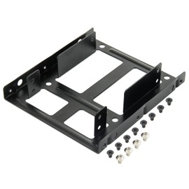 Poppstar HDD SSD mounting frame (assembly kit with HDD SSD bracket for internal 2.5" hard disks and screw sets)