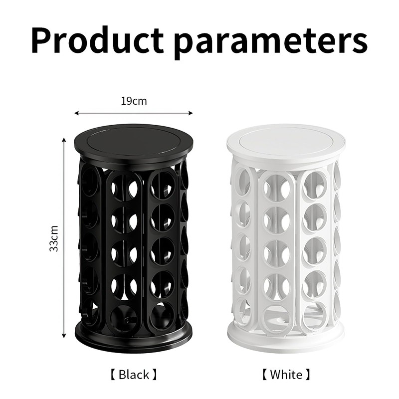 SAVORI Coffee Pod Storage Carousel Holder Organizer Compatible with 40