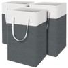 TasticTotes laundry basket 3-Pack, laundry hamper, Hamper with handles, collapsible