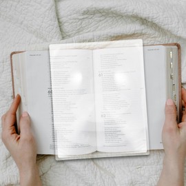 COHEALI Page Magnifying Sheet Lightweight Optical Plastic Lens Bookmark Flat Magnifier for The Elderly and People with Low Vision Reading Small Prints, Maps and Books