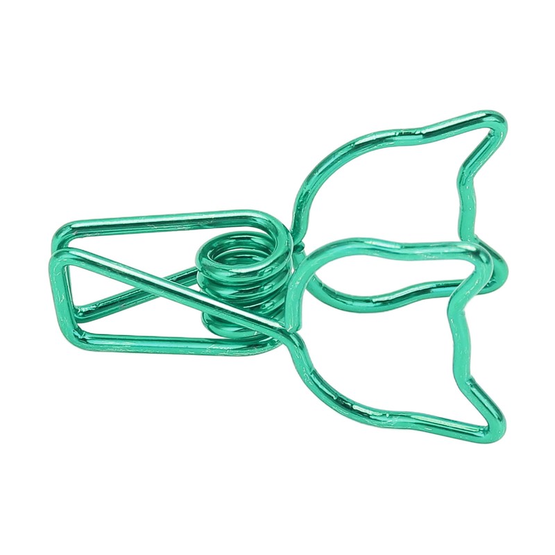 100Pcs Kitten Binder Clips Cute Animal Style Strong Clamping Hollow