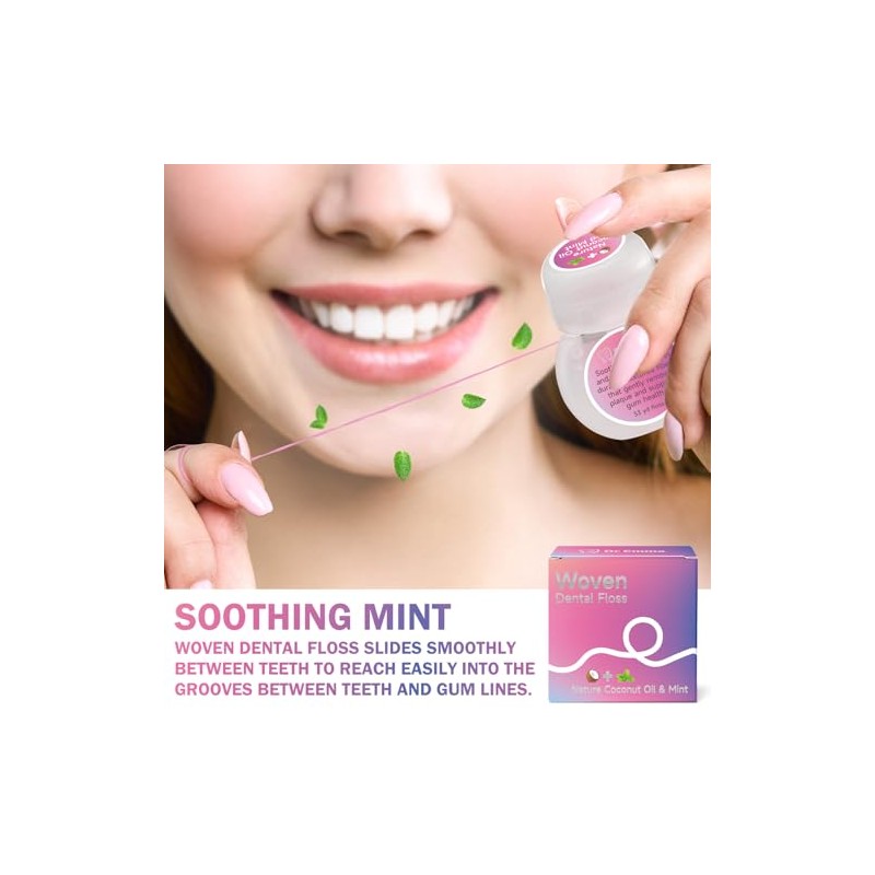 Dr. Emma Hilo Dental Tejido Con Aceite De Coco, Expandible