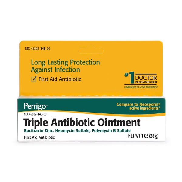 Perrigo Triple Antibiotic Ointment 1 oz (pack of 2) by Perrigo