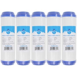 5-Pack Replacement for OmniFIlter OB1 Granular Activated Carbon Filter - Universal 10-inch Cartridge Compatible with OmniFIlter Water Filter Unit - Model OB1 - Blue Tank - Denali Pure Brand
