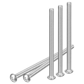 DTGN 10pcs M5-0.8x80mm Button Head Socket Cap Bolts for Machinery 304 Stainless Steel 18/8 Full Thread Fasteners