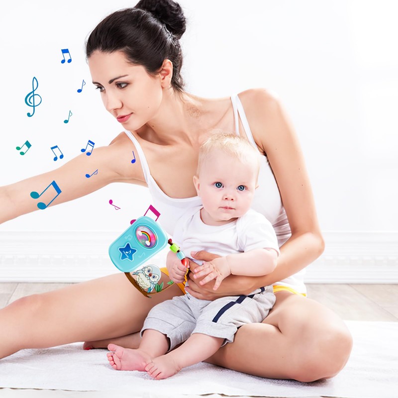 Interactive Baby Toy with Lights, 10 Melodies, Bead Chaser, Volume