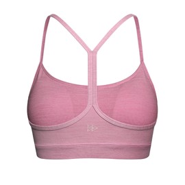 Yvette Y Back Yoga Bras for Women Low Impact Spaghetti Thin Strap Workout Top with Removable Pads, Pink, 2XL