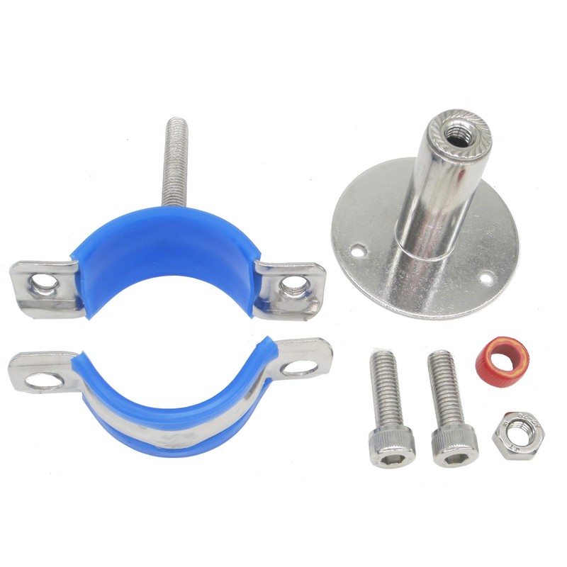 Stainless Steel Wall Mount Ceiling Mount Pipe Supports, Adjustable Pipe