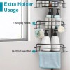 NewHome 4 Tier Steel Tension Pole Shower Caddy Organizer w/