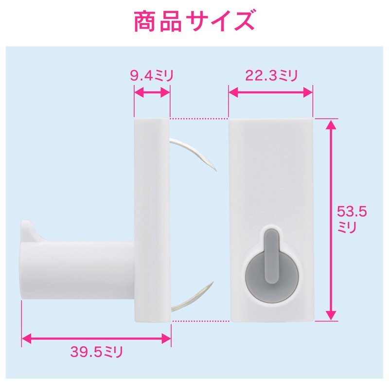 GAONA GA-ME001 GAONA Wall Mount Hook for Plasterboard Gray