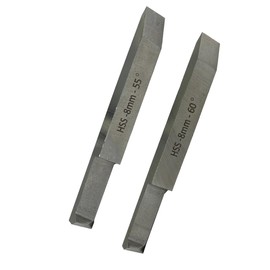 MachEl Double End Internal External Threading HSS Tool Set for Lathe Machine ((8 X 8 MM SHANK))