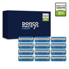 Dorco [Store Coupon] Face 7II Fresh 12-Piece Razor Blade Set / 도루코 [스토어쿠폰] 페이스7II 프레쉬 12입 면도날세트