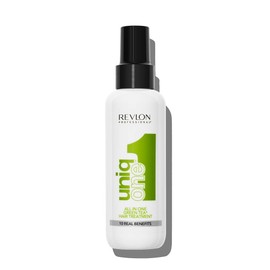 Revlon Professional Uniqone Green Tea 150 ml | Tratamiento sin enjuagar, aroma té verde, 10 beneficios, brillo y control del encrespado, protección térmica