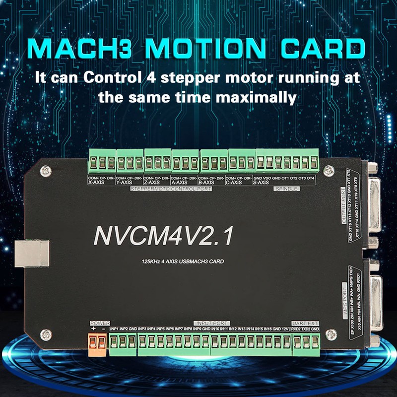NVCM 6 Axis CNC Controller MACH3 USB Interface Board Card