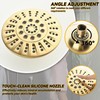 Shower Tub Faucet Sets Complete with Diverter, 5 Spray Settings,