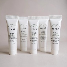 Fresh Milk Body Cleanser - 0.5 oz Each - Lot of 5 Travel Deluxe Size