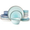 Sweese Plates and Bowls Sets, 18 Piece Dinnerware Set Porcelain