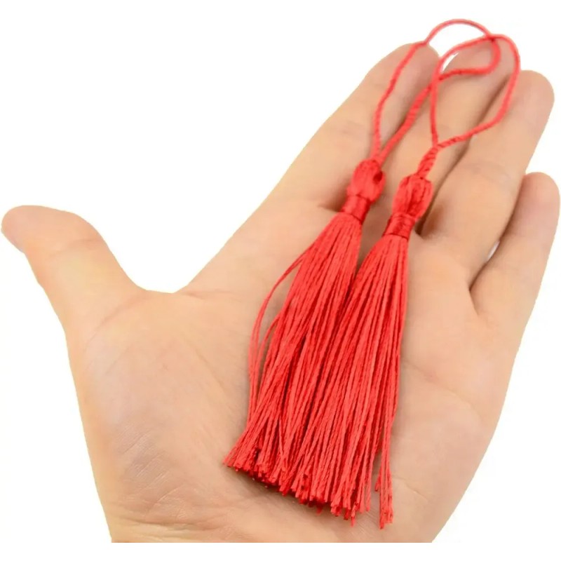 Sxrw 100pcz Llavero Borla Colgantes Borlas Hechas A Mano
