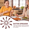 Yardwe Wooden Butter Knife Cheese Spreaders: 10pcs Jam Spreader Knives