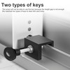 Shwdsy Window Lock, Pack of 6 Sliding Window Locks, Adjustable