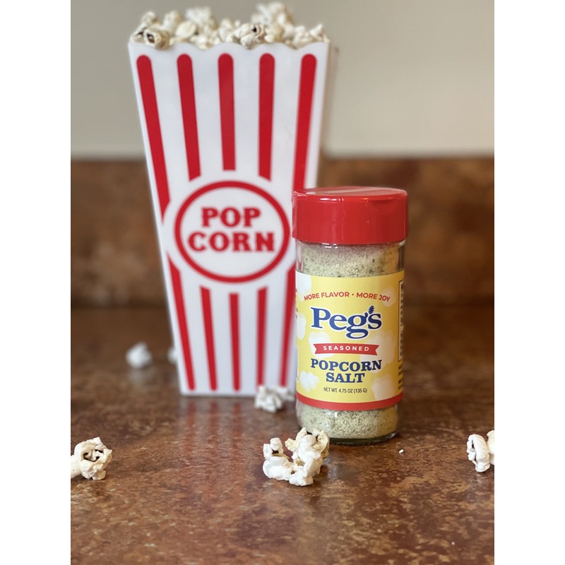 Peg's Popcorn Salt - It Sticks!