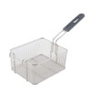 Stainless Steel Square Fry Basket with Rubber Handle Grip