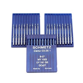 Schmetz B-27 DCX27MY 1023 Industrial Serger Overlock Machine Needles 30 Pack (Singer Size 19 (Metric Size 120))