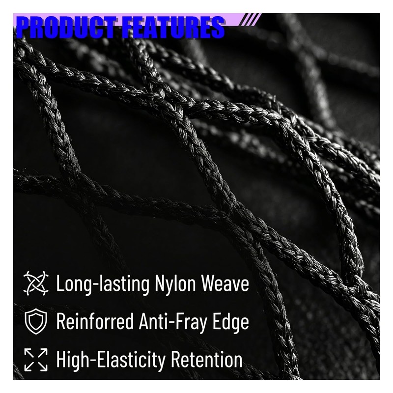 Craedli 2PCS Small Cargo Net, Elastic Stretchable Mesh Net Pocket