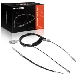 A-Premium Rear Driver and Passenger Side Parking Brake Cable Assembly Compatible with Ford Models: F-150 F150 2004-2005, 2-PC Set - Replace# 5L3Z2A635L, 5L3Z2A635AA