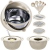 4-1 Colander with Bowl Set - Colander Bowl with Measuring