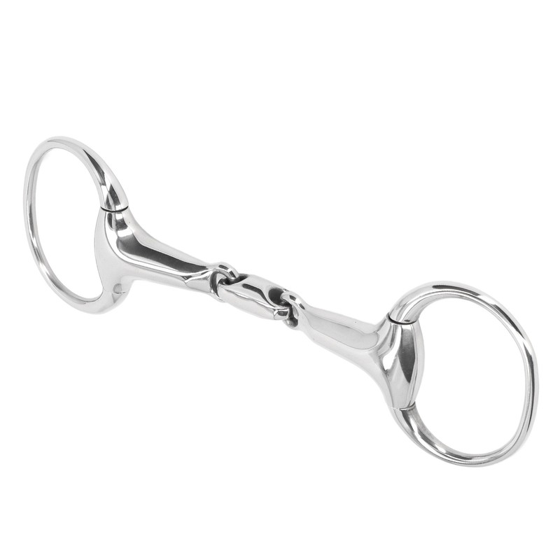 Horse Gag Ring Snaffle Bite Stainless Steel 125mm Loose Oval