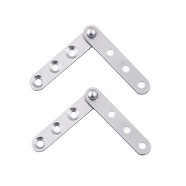 Door Hinges, 57mm x 16mm, 360 Degree Rotation Hidden Door Pivot Hinge for Inner Doors, Screens, Doors, Windows, Cabinets (59mm)
