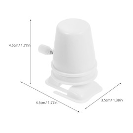 Garneck 6Pcs White Plastic Clockwork Movement Clockwork Legged Robot Toy Novelty Toys for Diy Clay Handcrafts Pearl Mud Snow Mud Robot Accessories