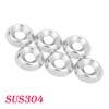 Qrity 40 Pcs 304 Stainless Steel Cup Washer, M3x11mmx2.5mm Countersunk