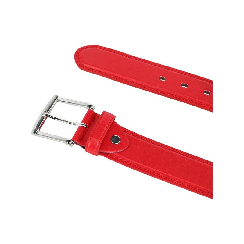 CTM® Men's Basic Belt, Large, Red