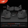 A-Premium Set of 4PCS Mud Flaps Splash Guards Mudguards Mudflaps